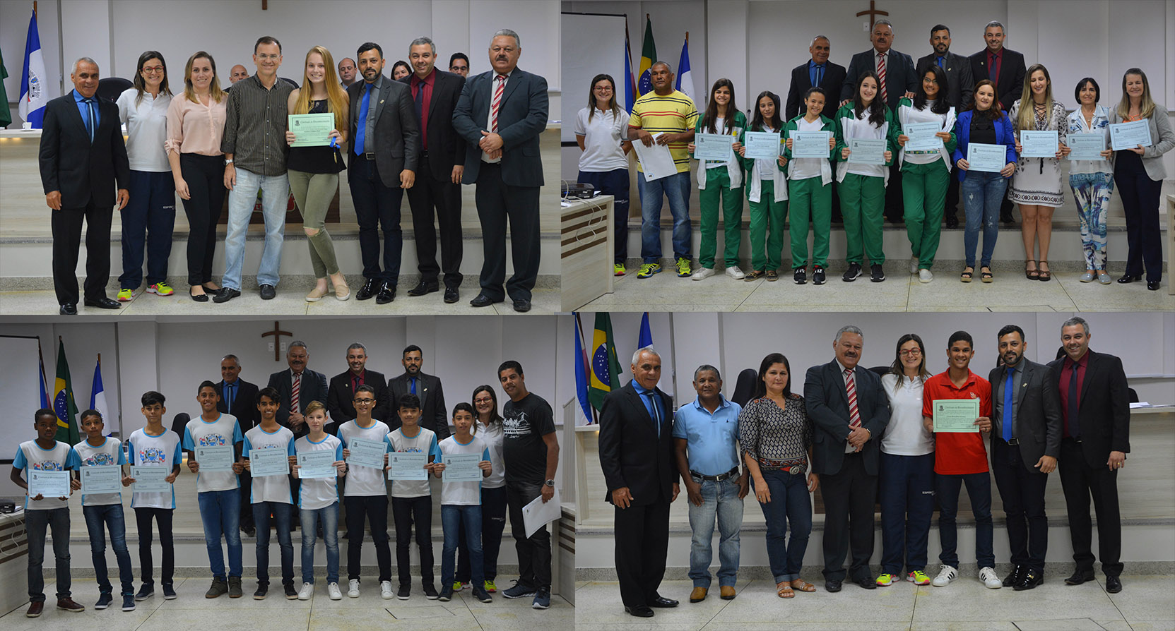 Atletas vencedores de jogos escolares do ES são homenageados pelo vereador Jean Menezes