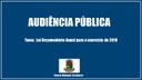 Audiência Pública desta terça-feira (13) discute a Lei Orçamentária Anual para 2019