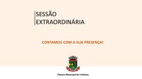 Câmara convoca para Sessão Extraordinária