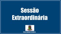 Câmara convoca Sessão Extraordinária