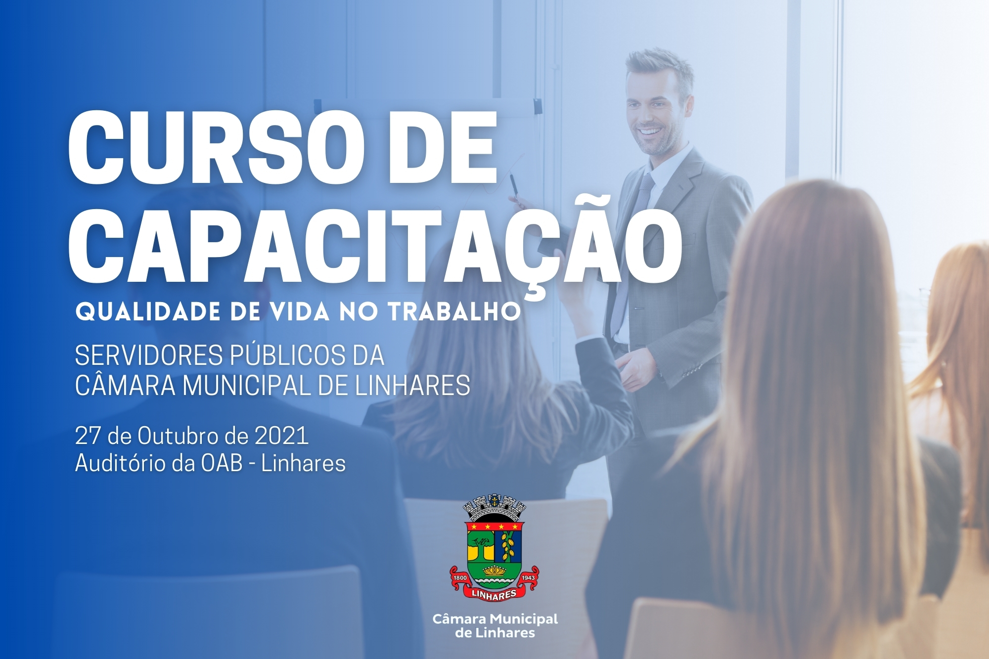 Câmara de Linhares promove curso de capacitação para servidores