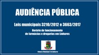 Câmara de Linhares realiza audiência pública na próxima semana