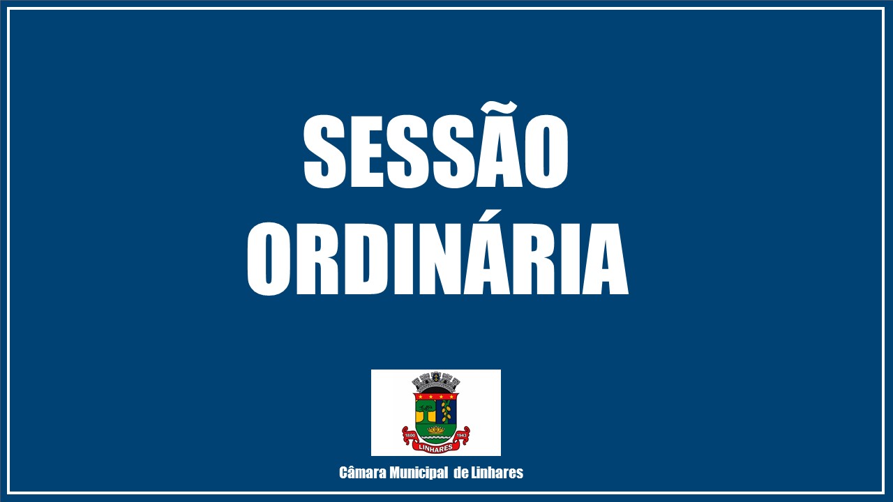  Câmara realiza Sessão Ordinária nesta terça-feira (02)    