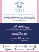 Aula inaugural para capacitação de servidores e vereadores acontece nesta quinta (17)