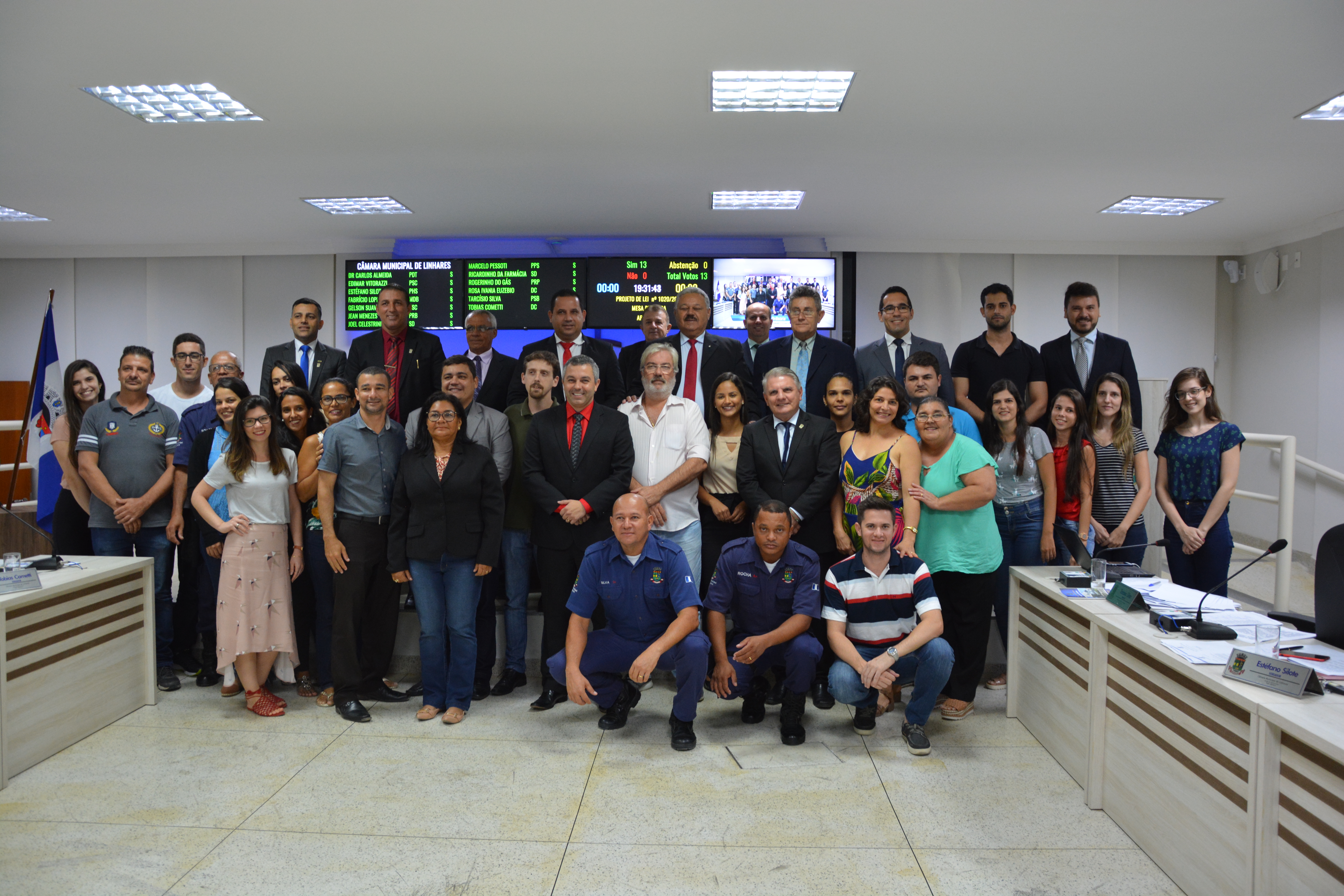 Noite de comemoração para os efetivos da Câmara Municipal de Linhares 