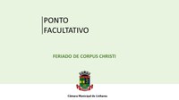 Ponto facultativo para o feriado de Corpus Christi